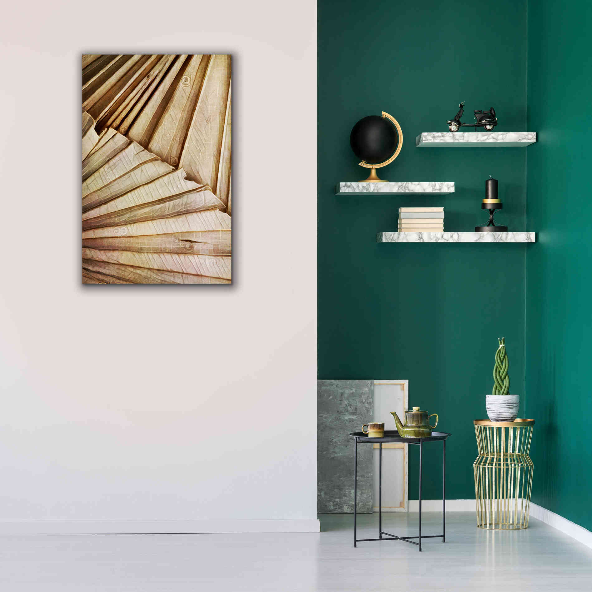 'Natural Dried Palms 1' by Ashley Aldridge Giclee Canvas Wall Art,26 x 40