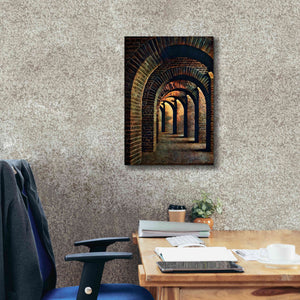 'Medieval Vaulted Cellar 1' by Ashley Aldridge Giclee Canvas Wall Art,18 x 26