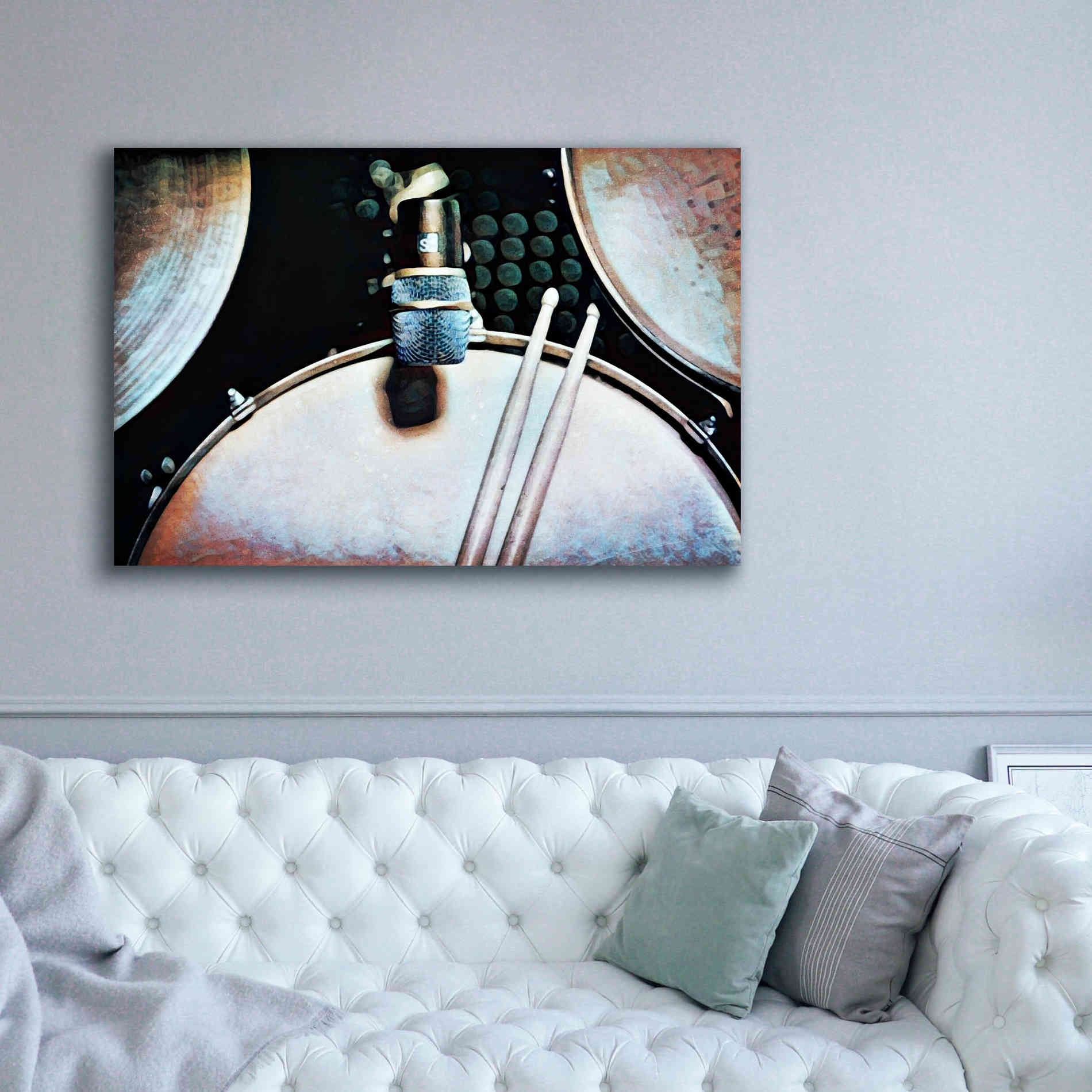 'Magnified & Musical 2' by Ashley Aldridge Giclee Canvas Wall Art,60 x 40