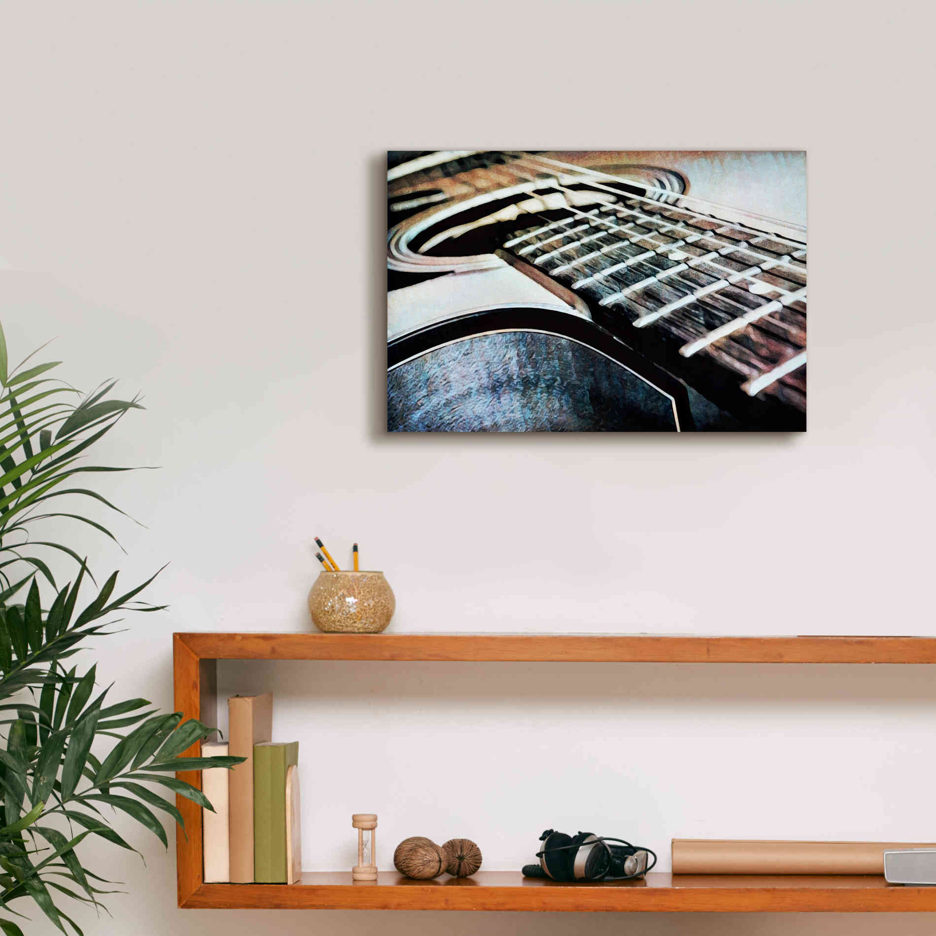 'Magnified & Musical 3' by Ashley Aldridge Giclee Canvas Wall Art,18 x 12