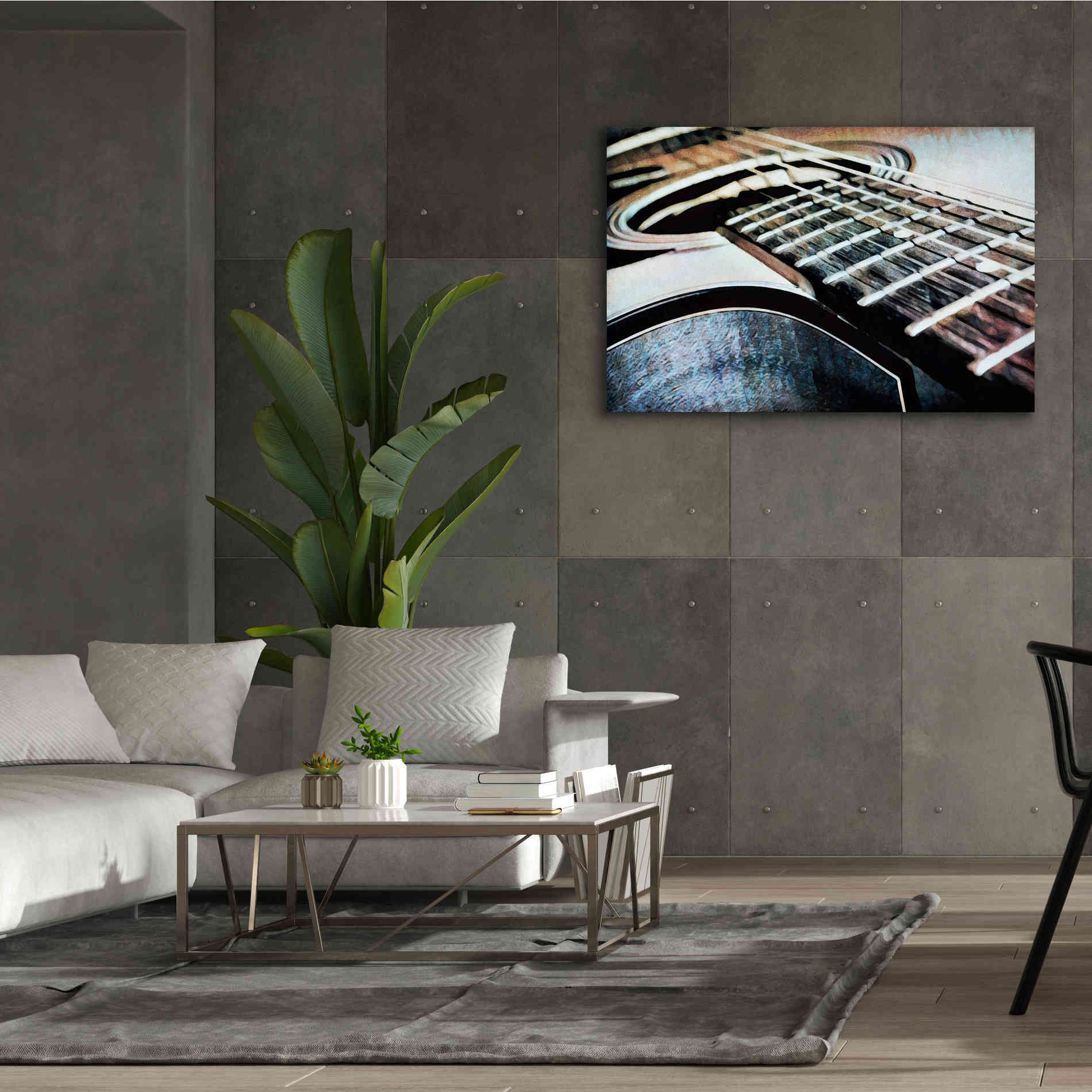 'Magnified & Musical 3' by Ashley Aldridge Giclee Canvas Wall Art,60 x 40