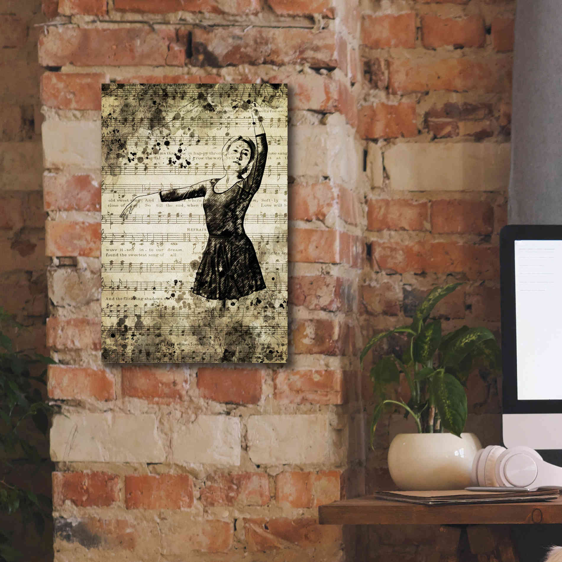'Prima Ballerina Dream 1' by Ashley Aldridge Giclee Canvas Wall Art,12 x 18