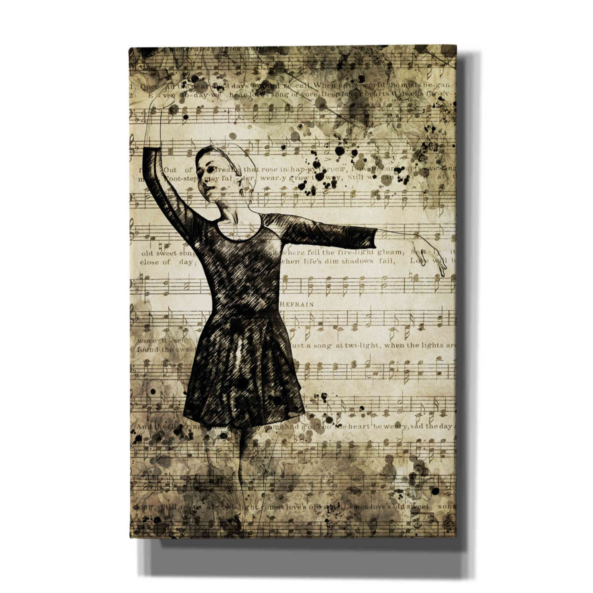 'Prima Ballerina Dream 3' by Ashley Aldridge Giclee Canvas Wall Art