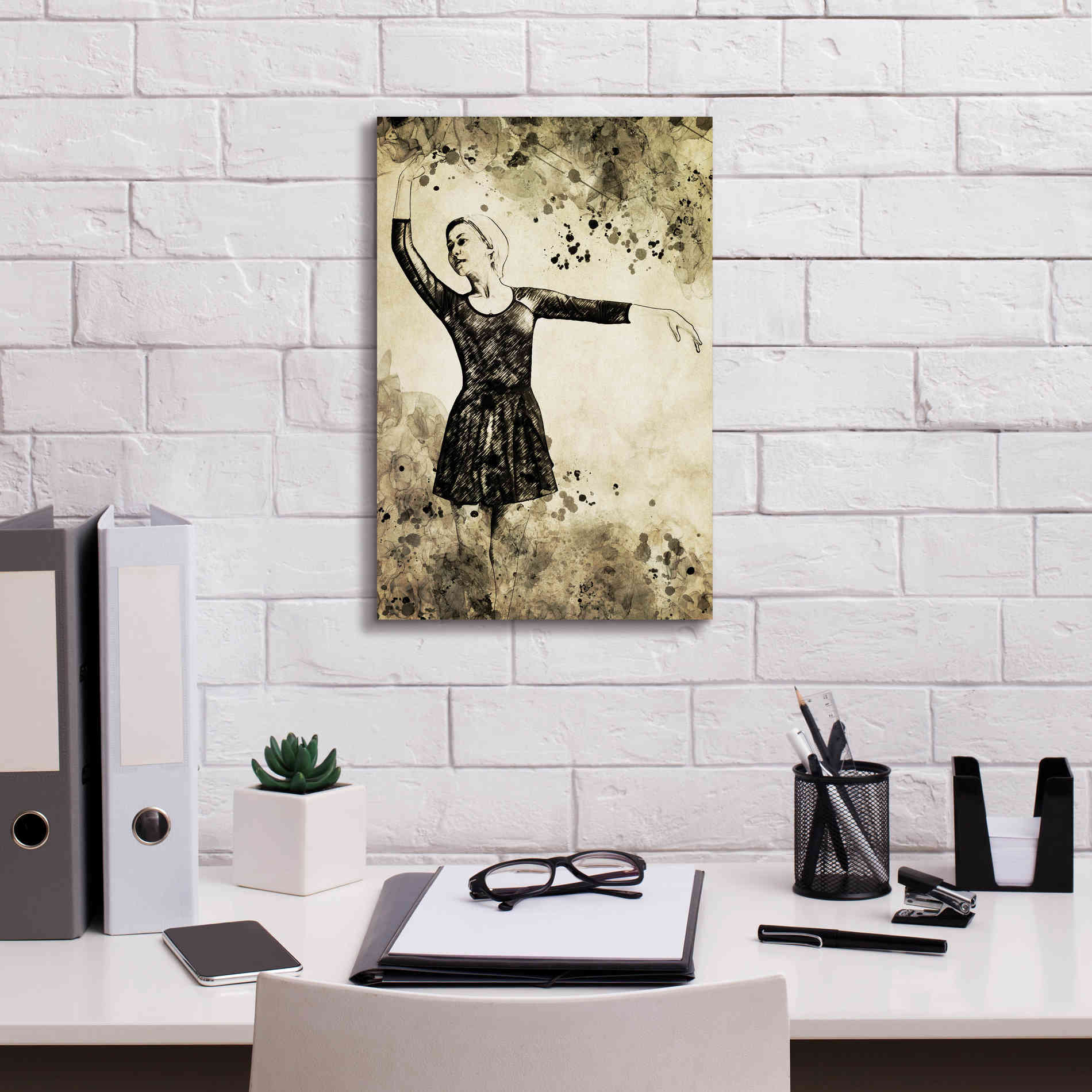 'Prima Ballerina Dream 4' by Ashley Aldridge Giclee Canvas Wall Art,12 x 18