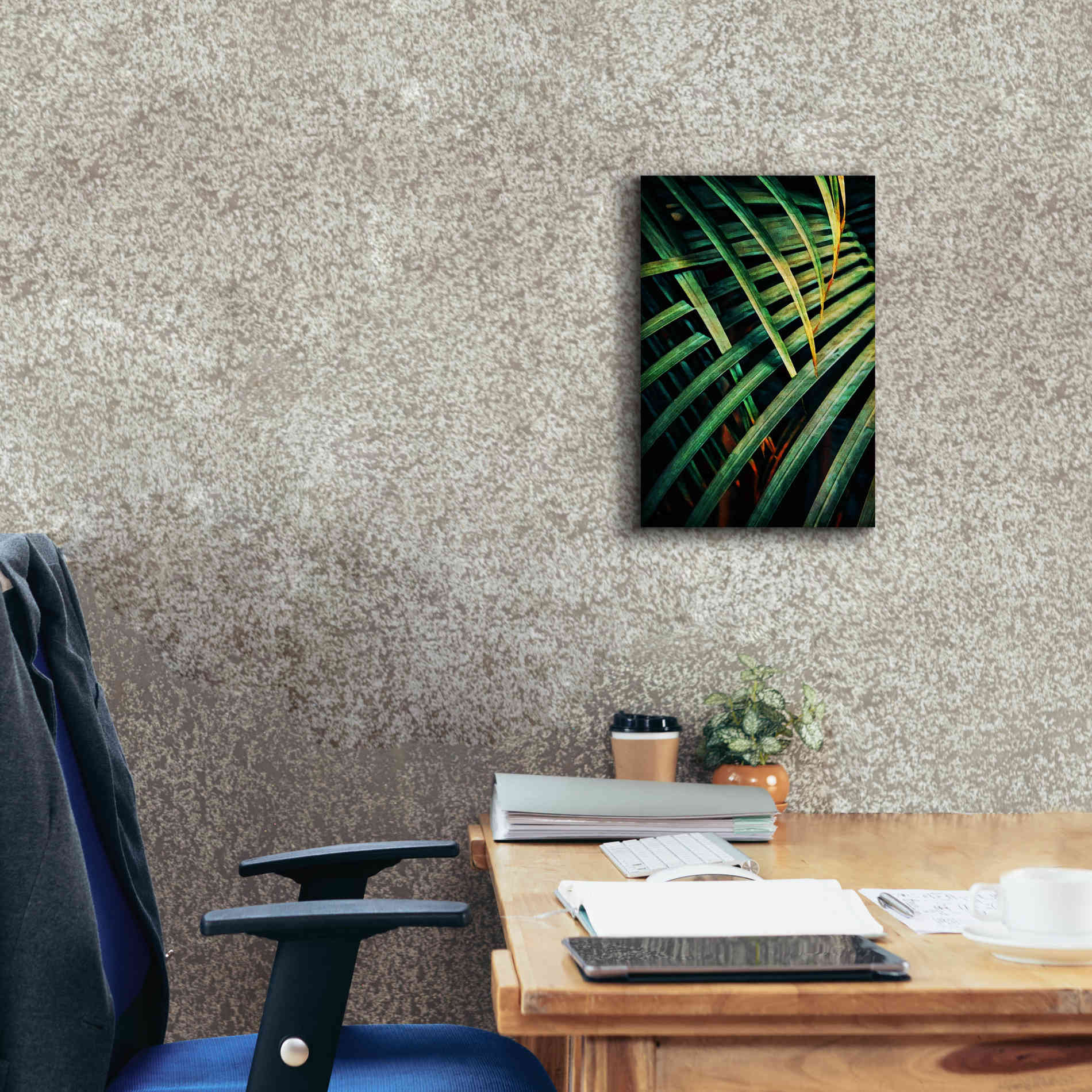 'Beauty Amongst Palms 1' by Ashley Aldridge Giclee Canvas Wall Art,12 x 18