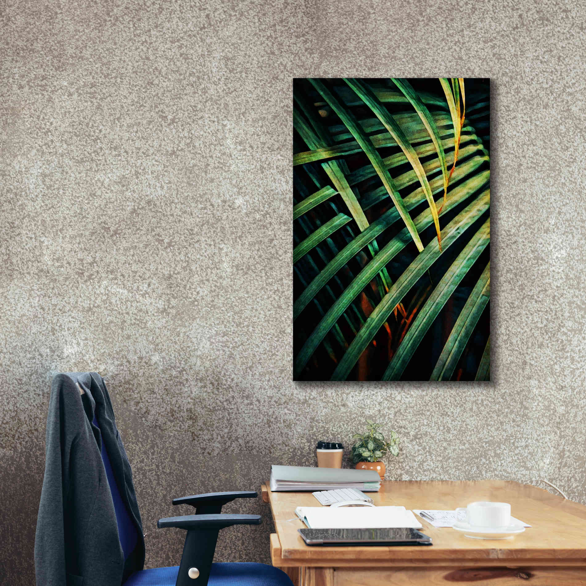 'Beauty Amongst Palms 1' by Ashley Aldridge Giclee Canvas Wall Art,26 x 40