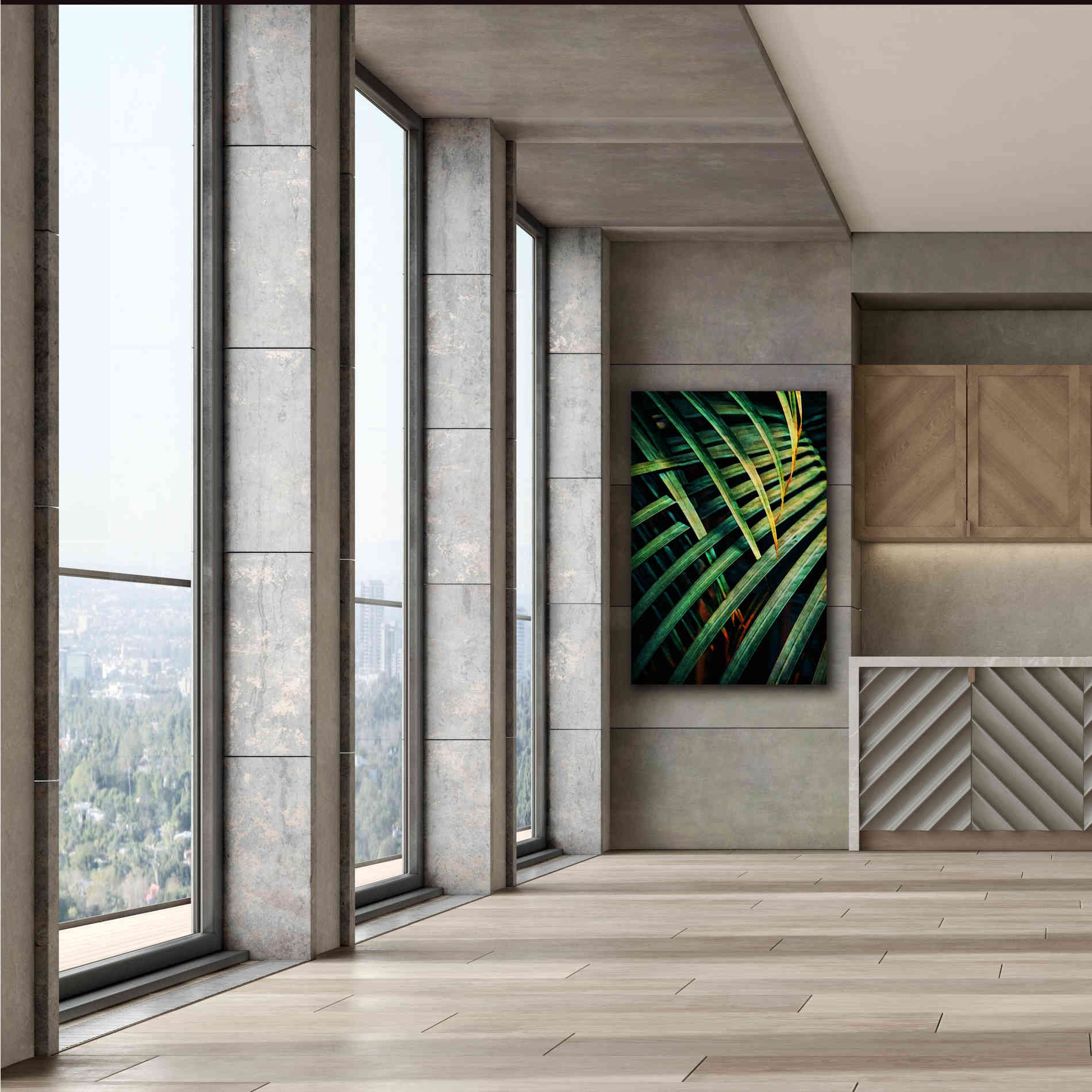 'Beauty Amongst Palms 1' by Ashley Aldridge Giclee Canvas Wall Art,40 x 60