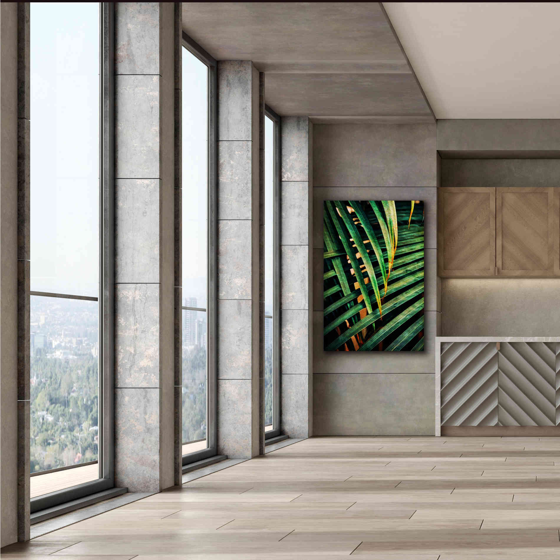 'Beauty Amongst Palms 2' by Ashley Aldridge Giclee Canvas Wall Art,40 x 60