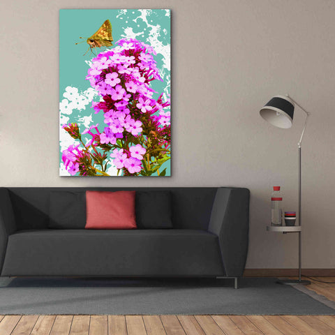 Image of 'Skipper On Flox' by Evelia Designs Giclee Canvas Wall Art,40 x 60