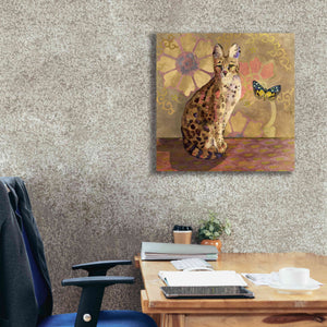 'Duchess Bellflower The Cat' by Evelia Designs Giclee Canvas Wall Art,26 x 26