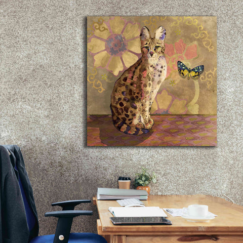Image of 'Duchess Bellflower The Cat' by Evelia Designs Giclee Canvas Wall Art,37 x 37