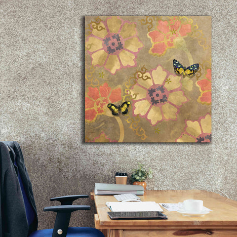 Image of 'Duchess Bellflower Paper' by Evelia Designs Giclee Canvas Wall Art,37 x 37
