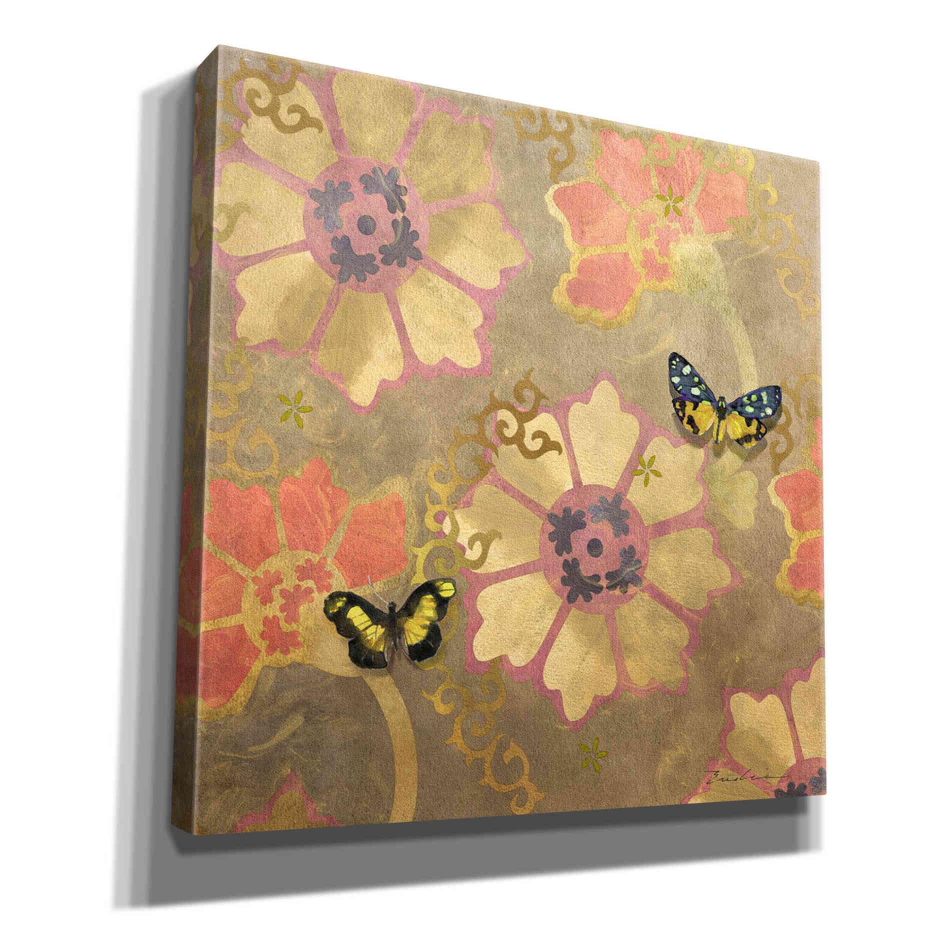 'Duchess Bellflower Paper' by Evelia Designs Giclee Canvas Wall Art