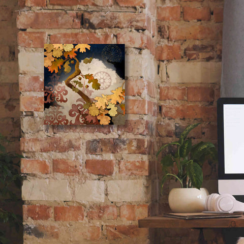Image of 'Clouding Autumn Night' by Evelia Designs Giclee Canvas Wall Art,12 x 12