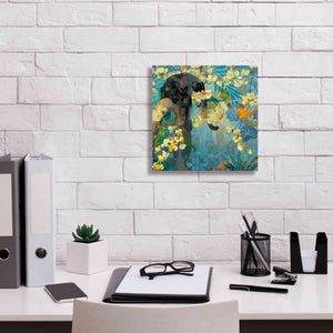 'Black Jaguar' by Evelia Designs Giclee Canvas Wall Art,12 x 12