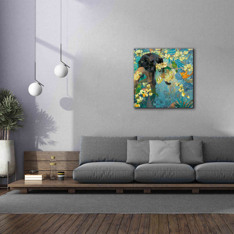 Image of 'Black Jaguar' by Evelia Designs Giclee Canvas Wall Art,37 x 37