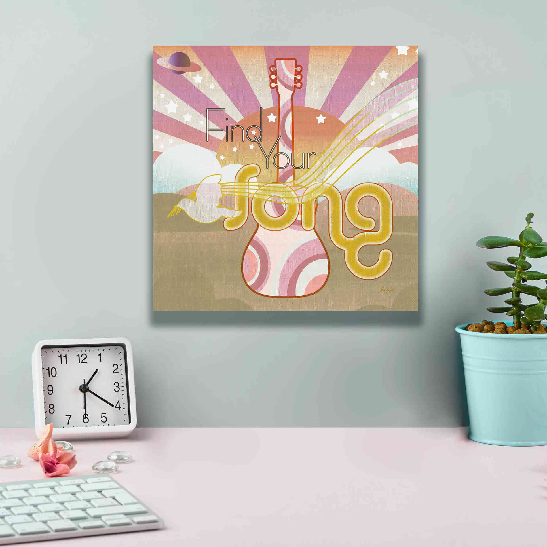 'Max Out' by Evelia Designs Giclee Canvas Wall Art,12 x 12