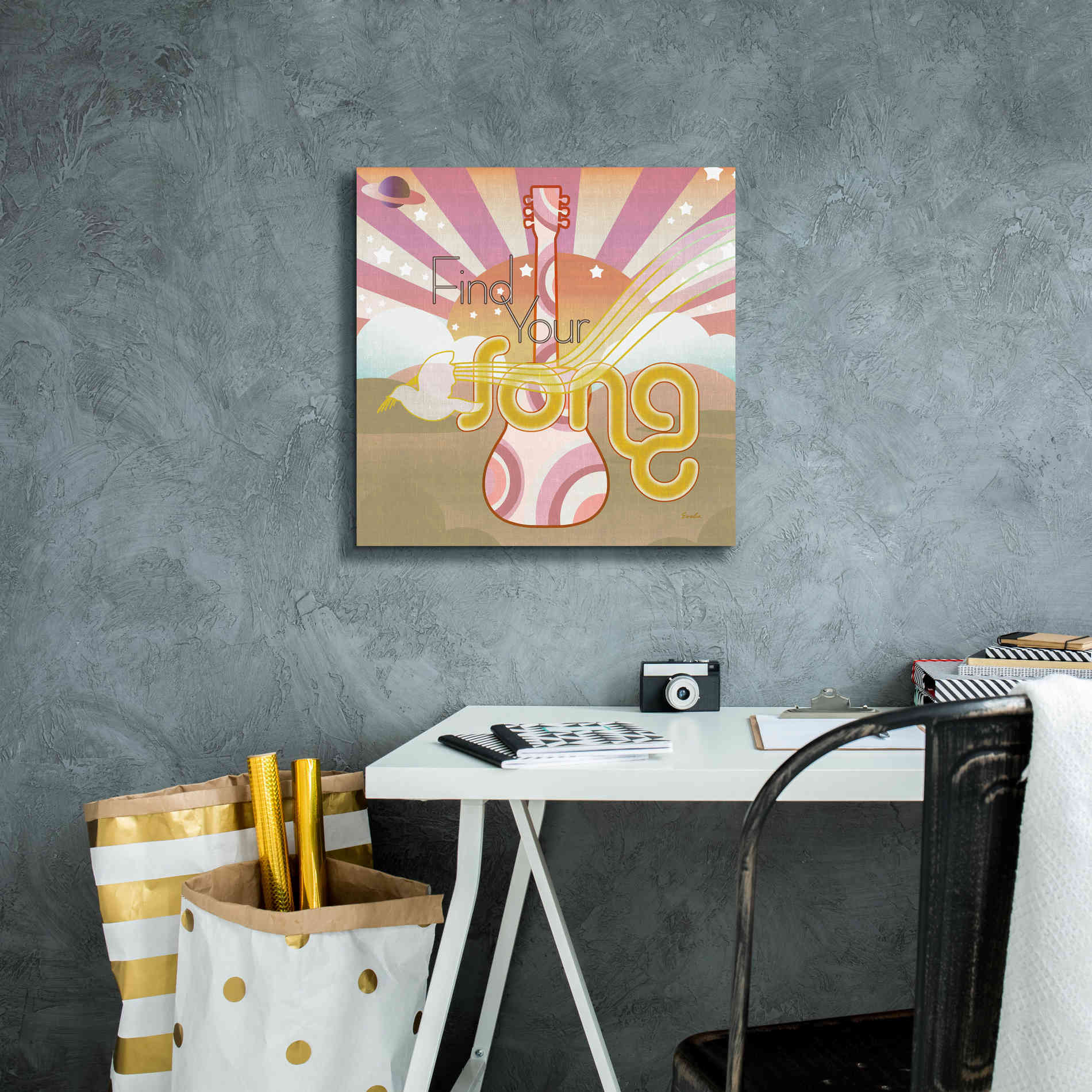 'Max Out' by Evelia Designs Giclee Canvas Wall Art,18 x 18