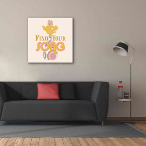'Find Your Song' by Evelia Designs Giclee Canvas Wall Art,37 x 37