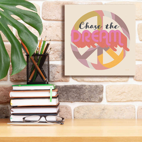 Image of 'Chase The Dream' by Evelia Designs Giclee Canvas Wall Art,12 x 12