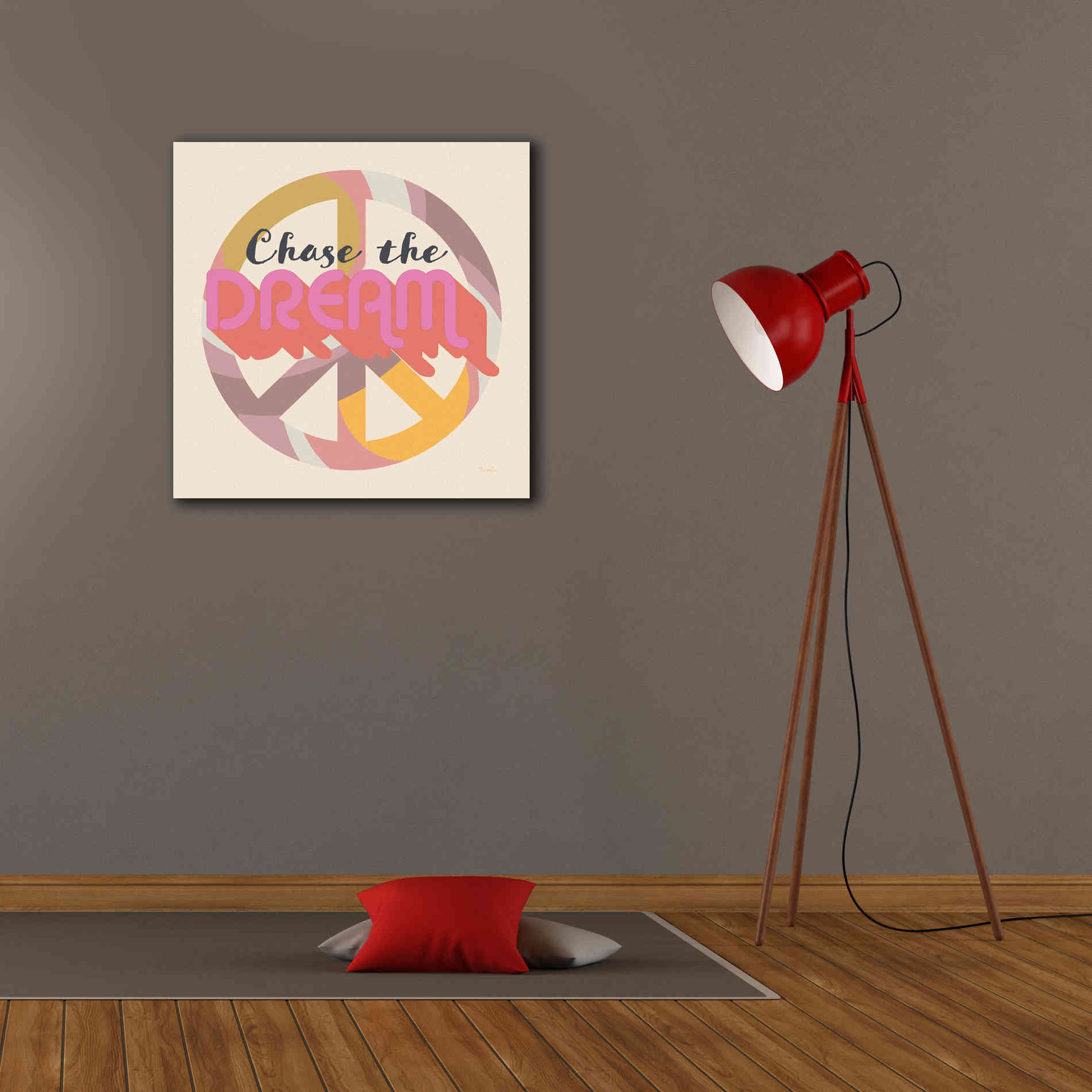 'Chase The Dream' by Evelia Designs Giclee Canvas Wall Art,26 x 26