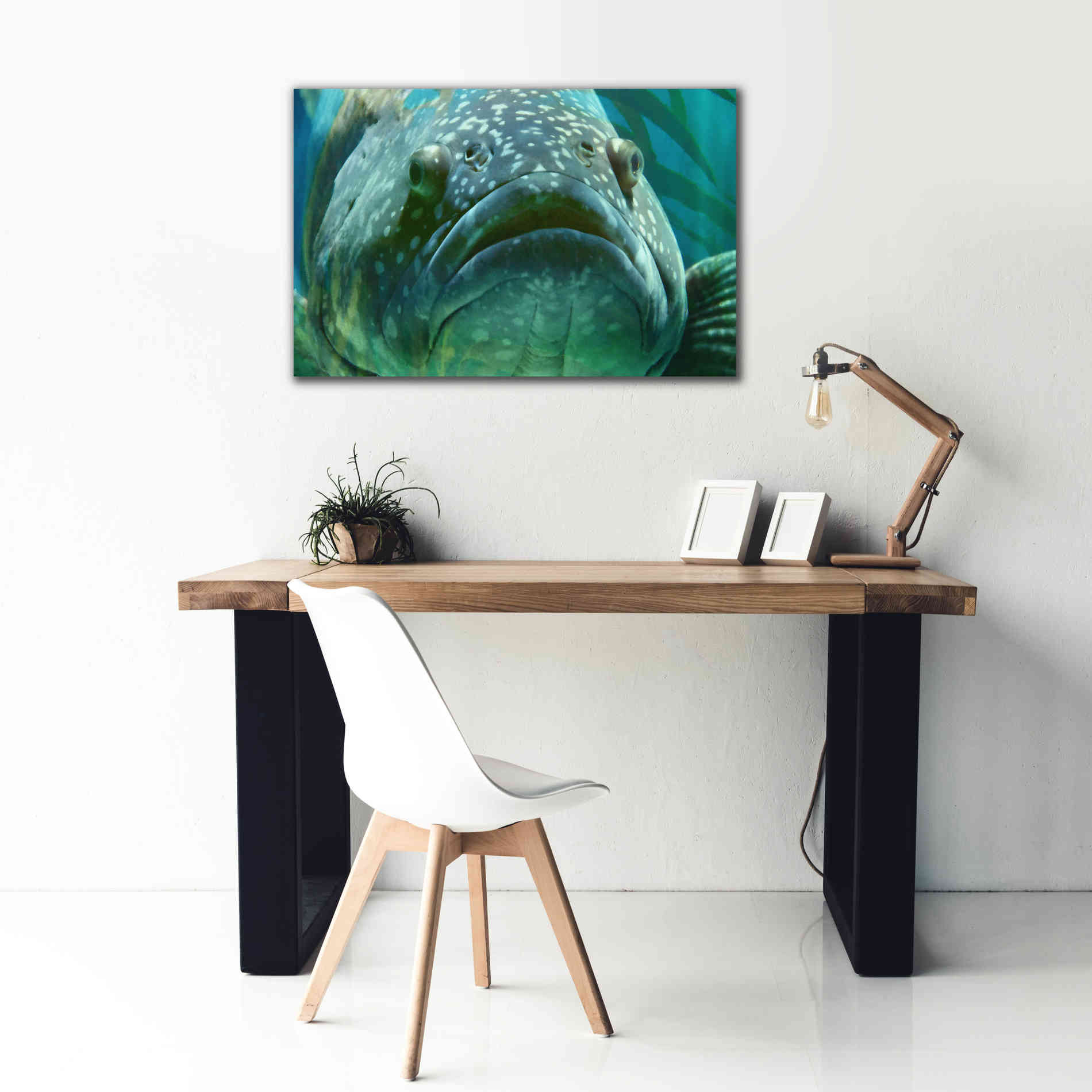 'Turquoisesplash Two' by Steve Hunziker Giclee Canvas Wall Art,40 x 26