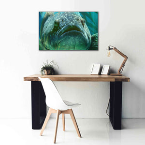 'Turquoisesplash Two' by Steve Hunziker Giclee Canvas Wall Art,40 x 26