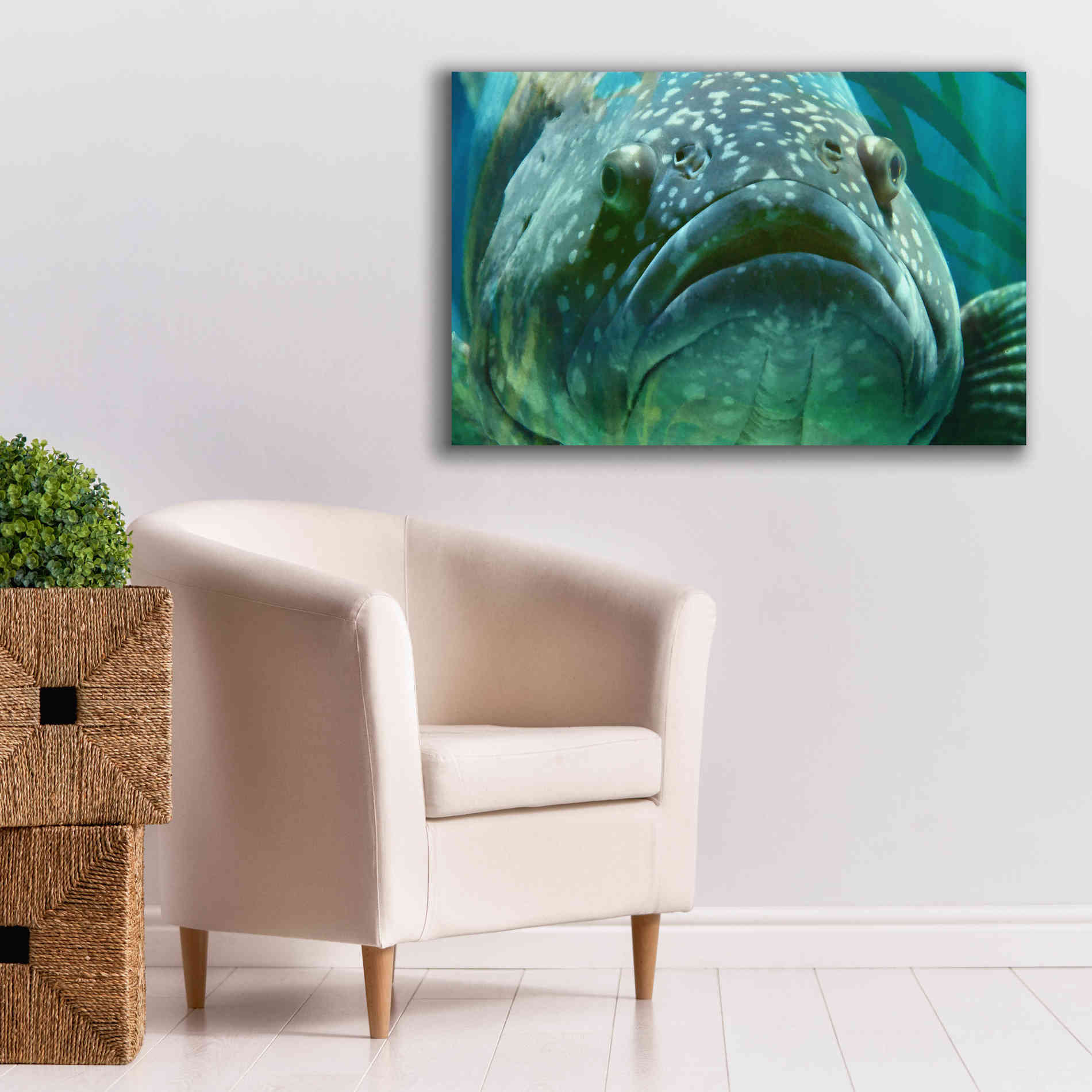 'Turquoisesplash Two' by Steve Hunziker Giclee Canvas Wall Art,40 x 26