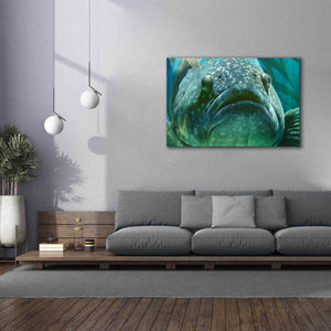 'Turquoisesplash Two' by Steve Hunziker Giclee Canvas Wall Art,60 x 40