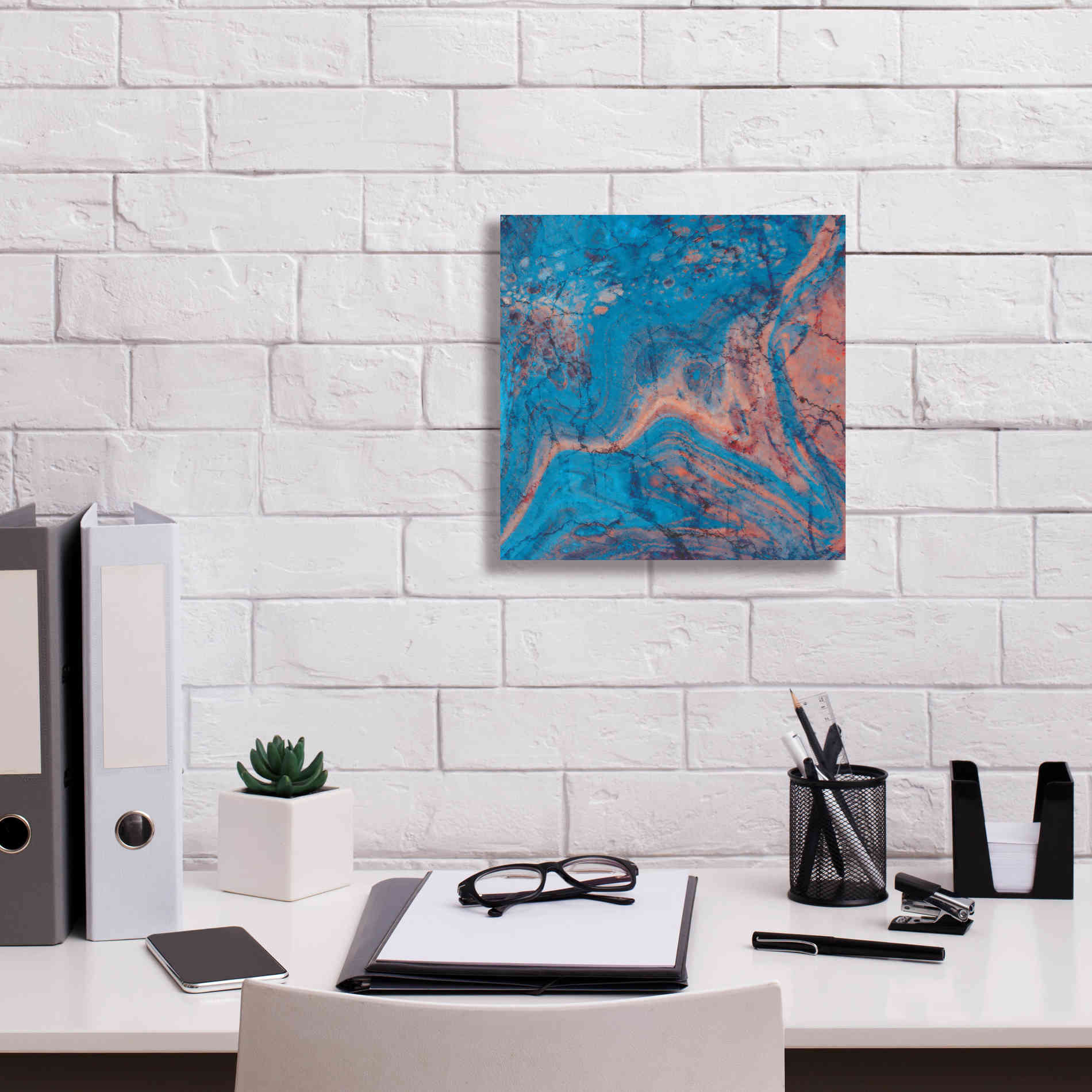 'Craquelure One' by Steve Hunziker Giclee Canvas Wall Art,12 x 12
