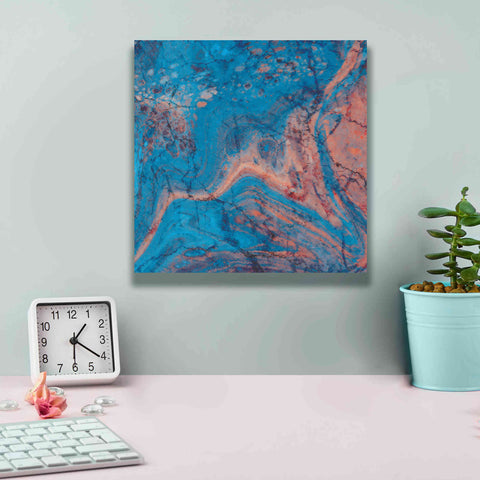 Image of 'Craquelure One' by Steve Hunziker Giclee Canvas Wall Art,12 x 12