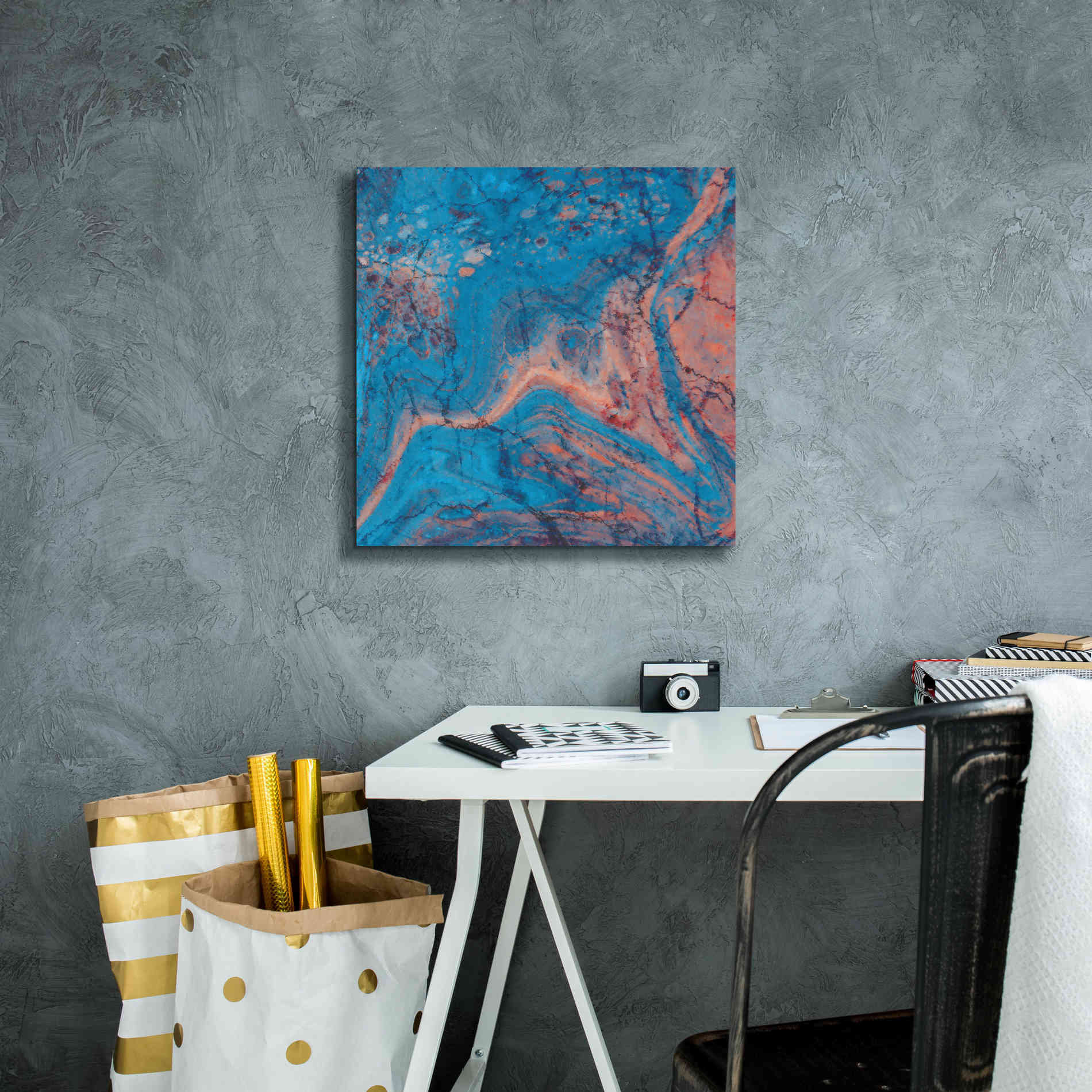 'Craquelure One' by Steve Hunziker Giclee Canvas Wall Art,18 x 18