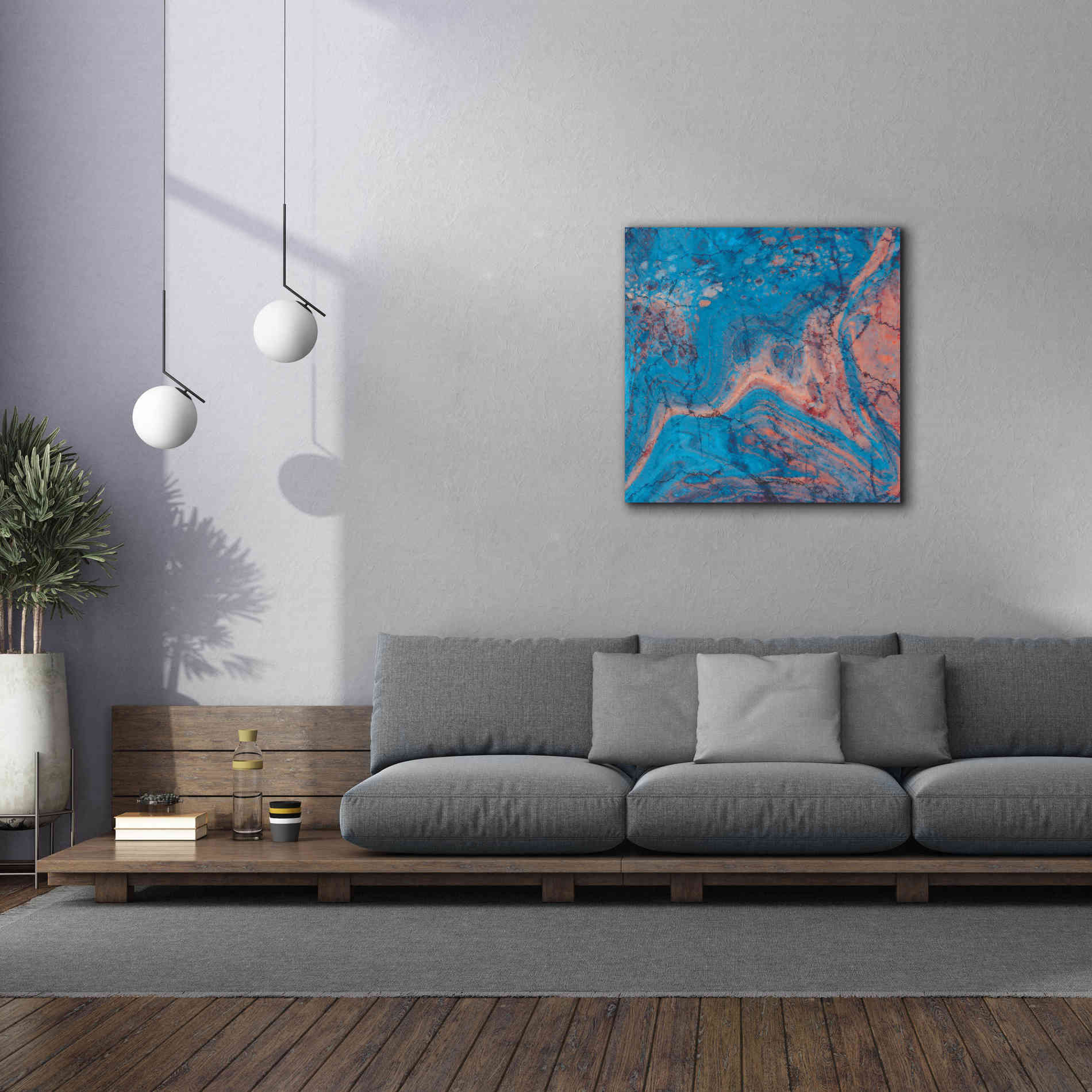 'Craquelure One' by Steve Hunziker Giclee Canvas Wall Art,37 x 37