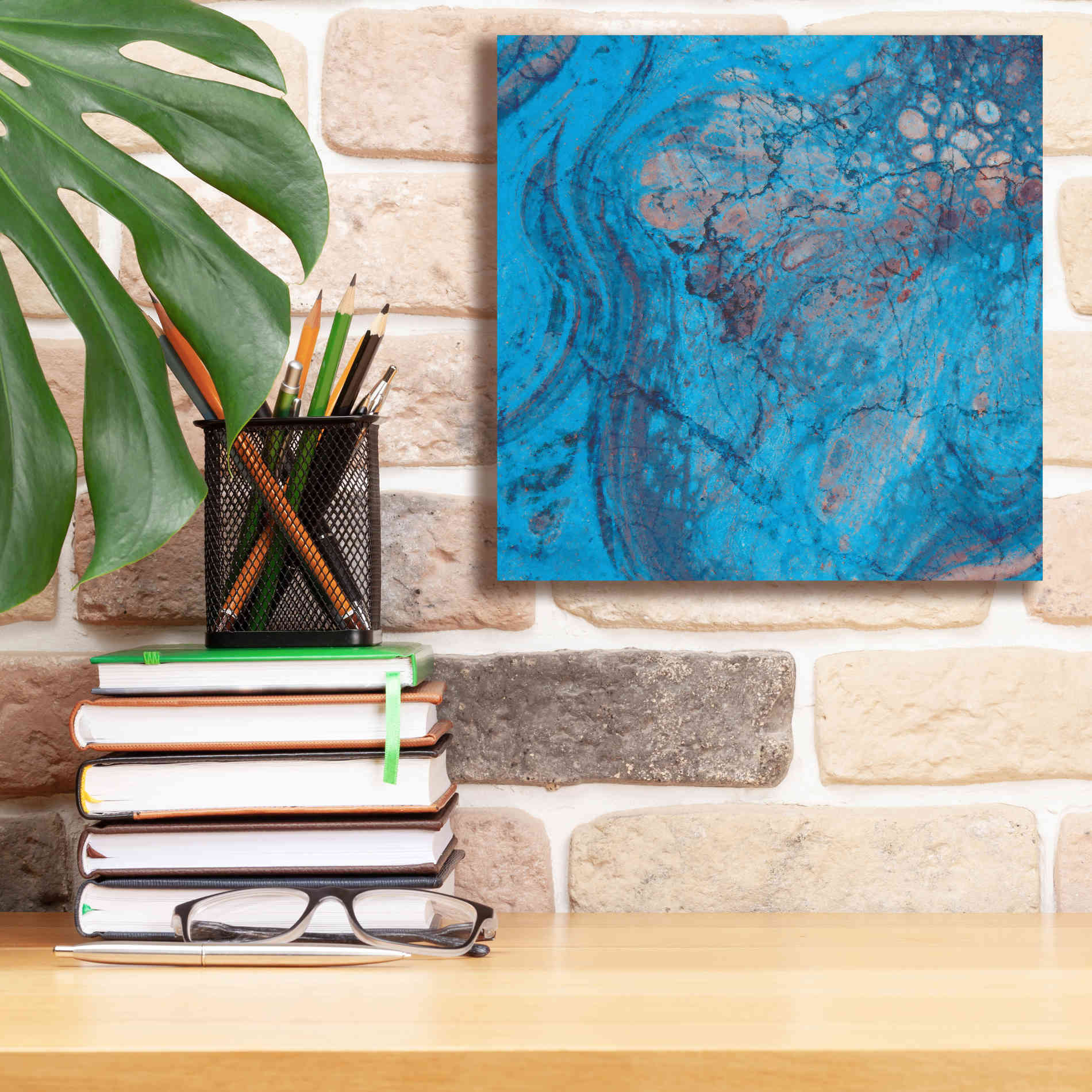 'Craquelure Two' by Steve Hunziker Giclee Canvas Wall Art,12 x 12