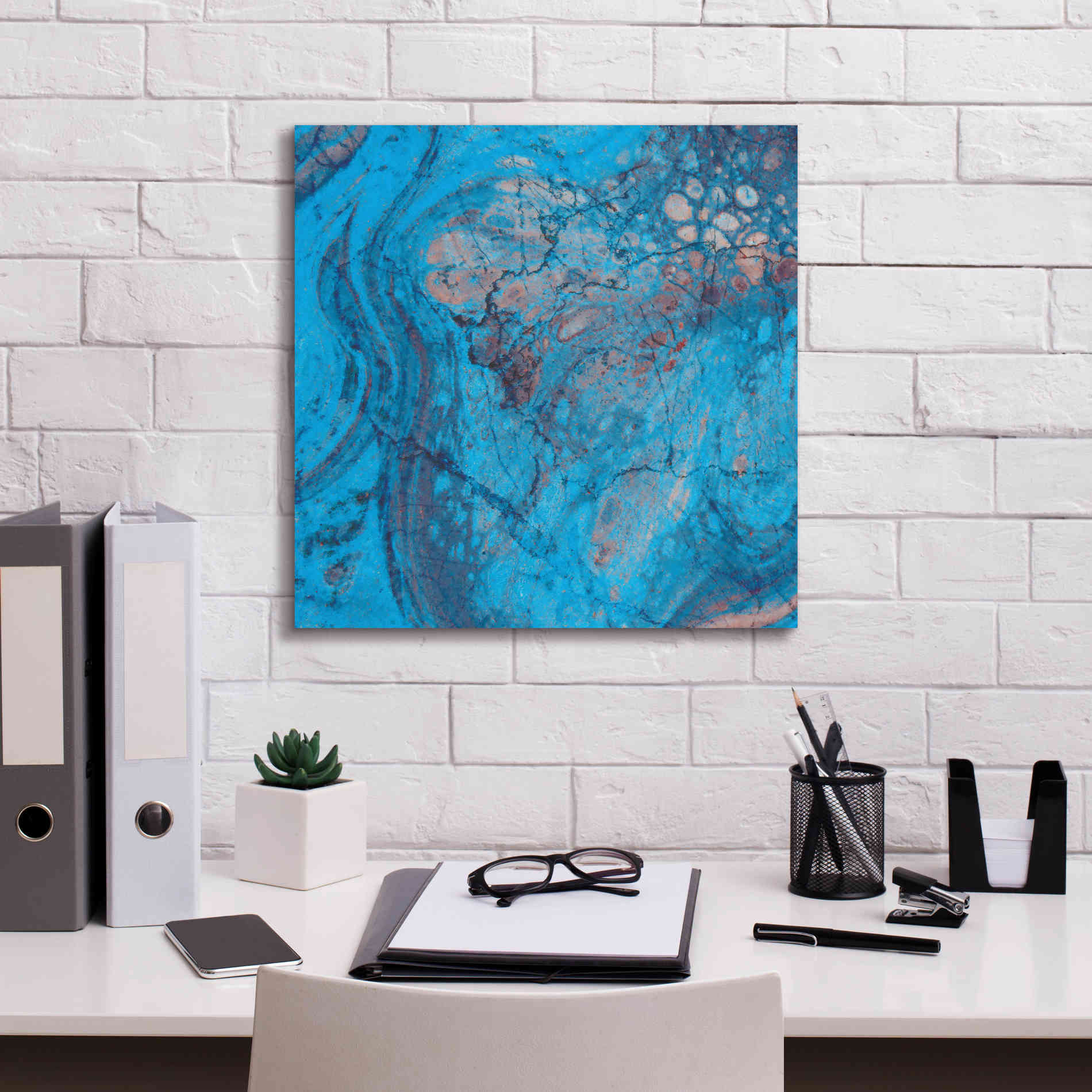 'Craquelure Two' by Steve Hunziker Giclee Canvas Wall Art,18 x 18