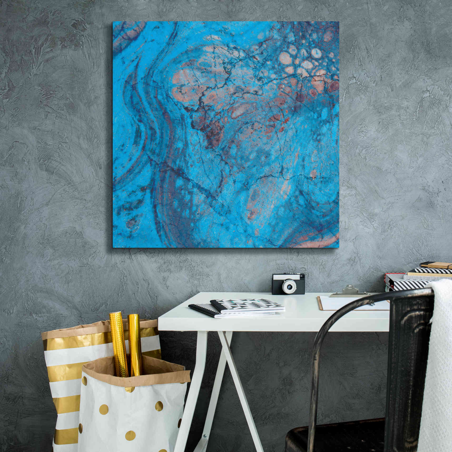 'Craquelure Two' by Steve Hunziker Giclee Canvas Wall Art,26 x 26