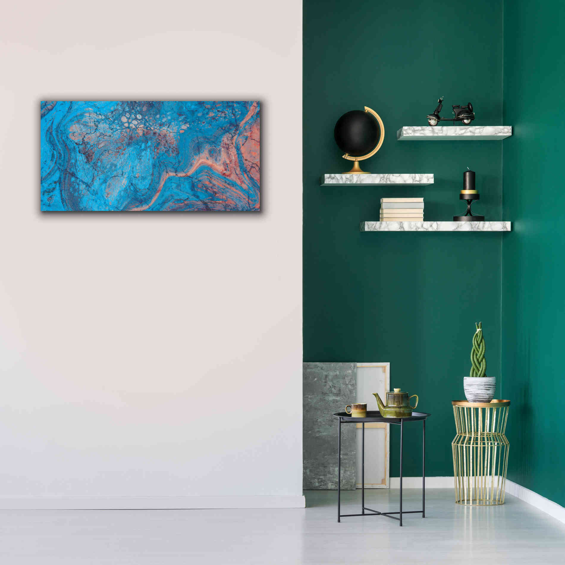 'Craquelure Three' by Steve Hunziker Giclee Canvas Wall Art,40 x 20