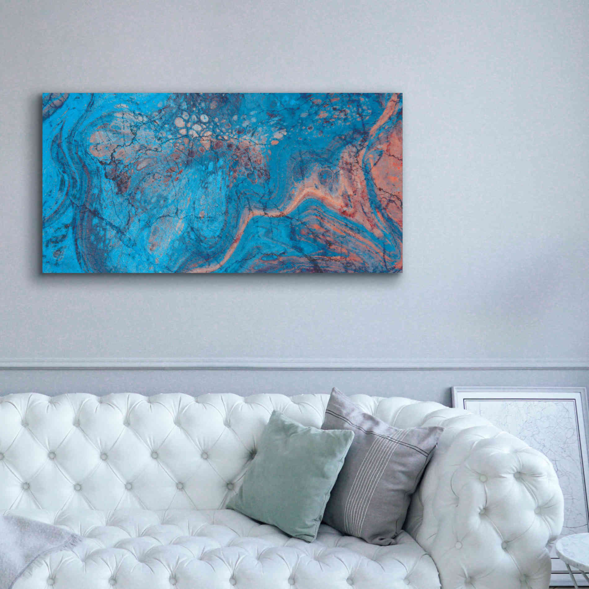 'Craquelure Three' by Steve Hunziker Giclee Canvas Wall Art,60 x 30