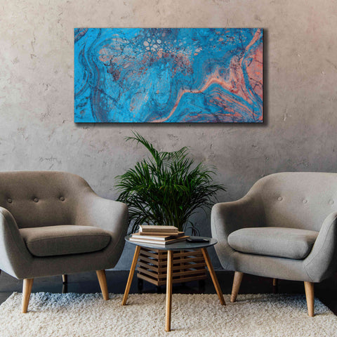 Image of 'Craquelure Three' by Steve Hunziker Giclee Canvas Wall Art,60 x 30