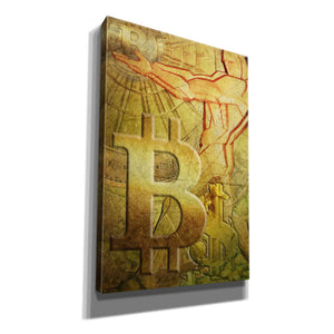 'Bitcoin Deco Nine' by Steve Hunziker Giclee Canvas Wall Art
