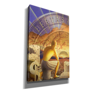 'Bitcoin Deco Five' by Steve Hunziker Giclee Canvas Wall Art