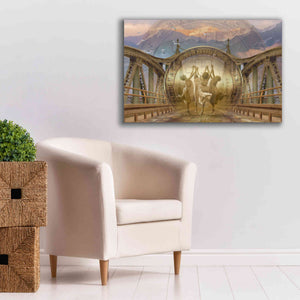 'Bitcoin Deco One' by Steve Hunziker Giclee Canvas Wall Art,40 x 26
