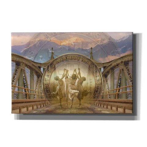 Image of 'Bitcoin Deco One' by Steve Hunziker Giclee Canvas Wall Art