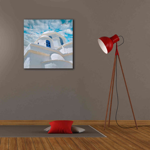 Image of 'Grecianblue Three' by Steve Hunziker Giclee Canvas Wall Art,26 x 26