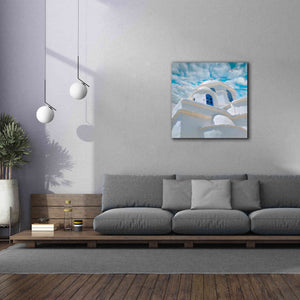 'Grecianblue Three' by Steve Hunziker Giclee Canvas Wall Art,37 x 37
