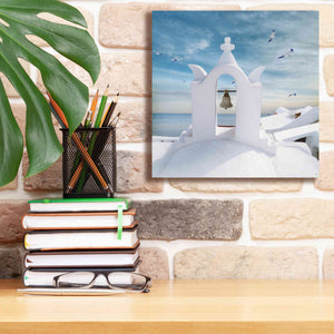 'Grecianblue Two' by Steve Hunziker Giclee Canvas Wall Art,12 x 12