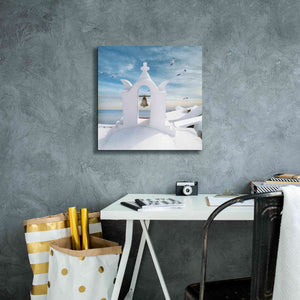 'Grecianblue Two' by Steve Hunziker Giclee Canvas Wall Art,18 x 18