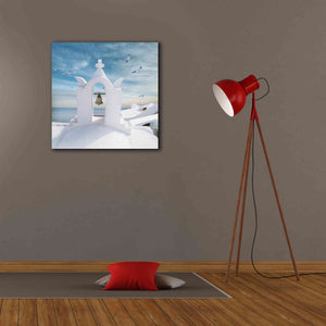 'Grecianblue Two' by Steve Hunziker Giclee Canvas Wall Art,26 x 26