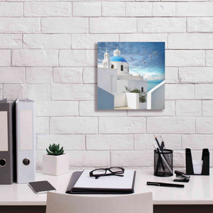 'Grecianblue One' by Steve Hunziker Giclee Canvas Wall Art,12 x 12