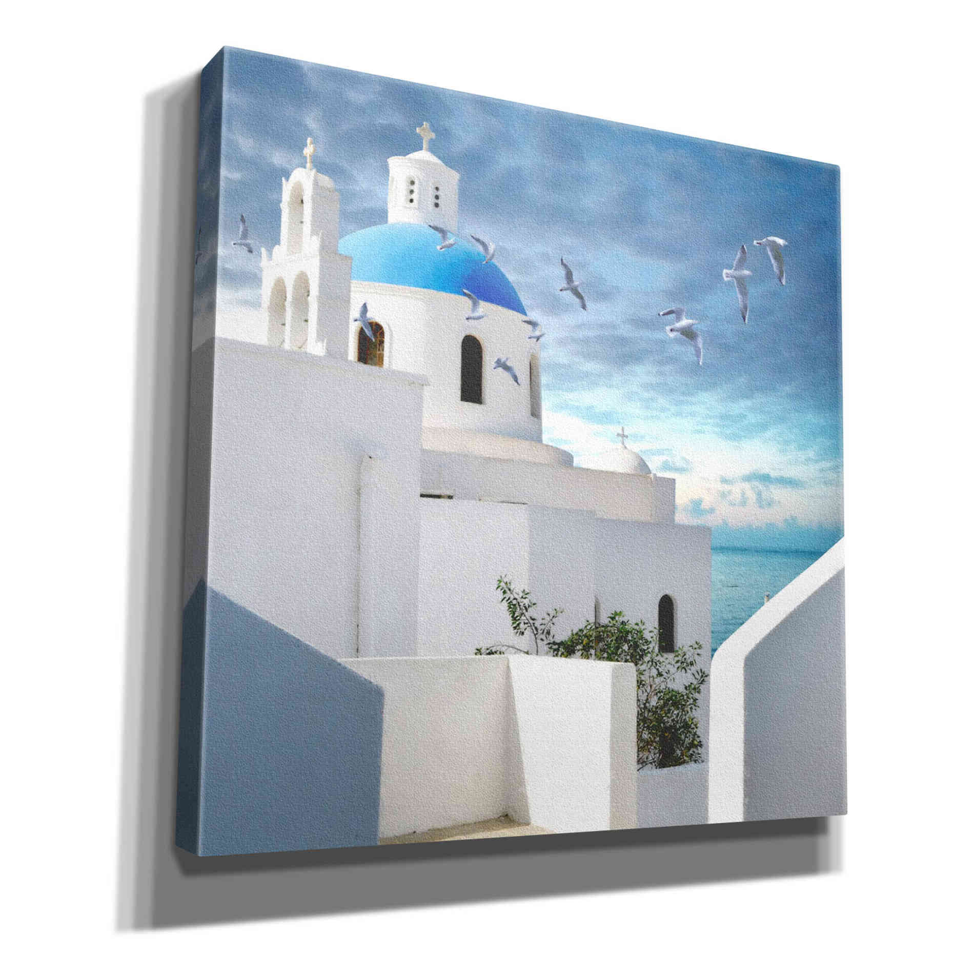 'Grecianblue One' by Steve Hunziker Giclee Canvas Wall Art